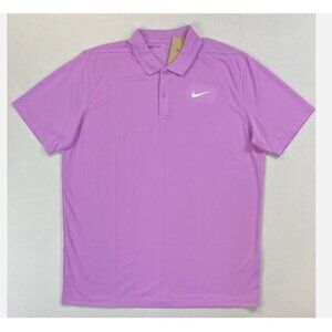 Nike Dri Fit Golf Polo Shirt Mens Light Purple
